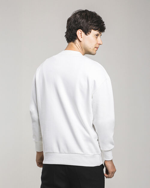Sudadera Fit Relajado Blanca